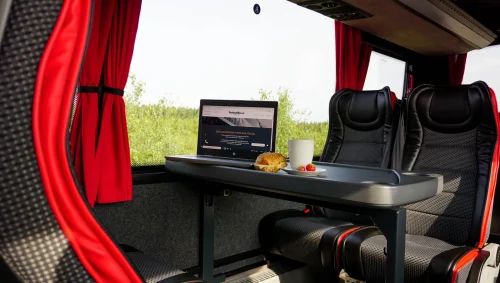 Konferensbuss interiör